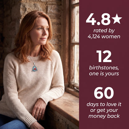 Rated 4.8 stars, 12 birthstones, 60-day money back