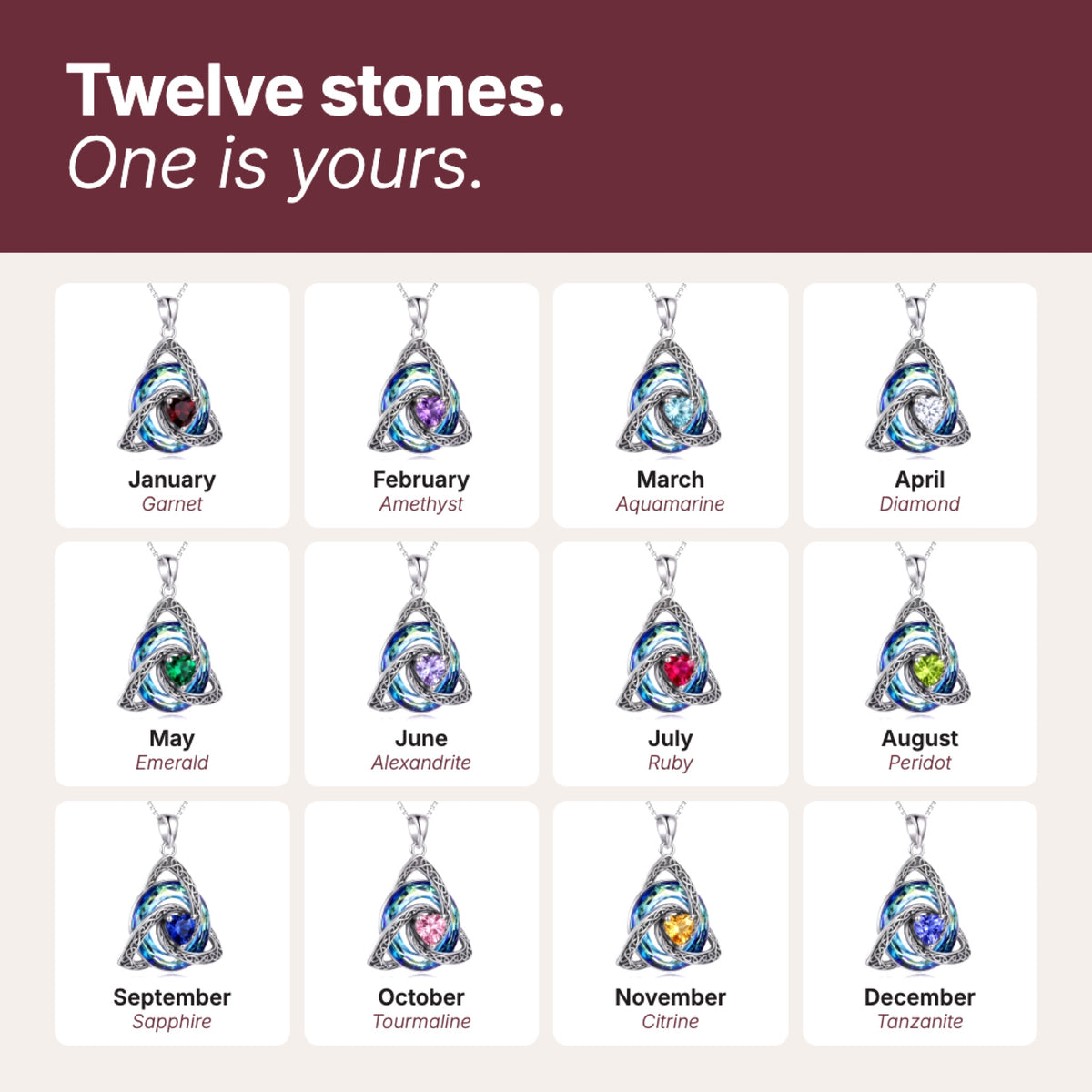 Twelve stones, one is yours